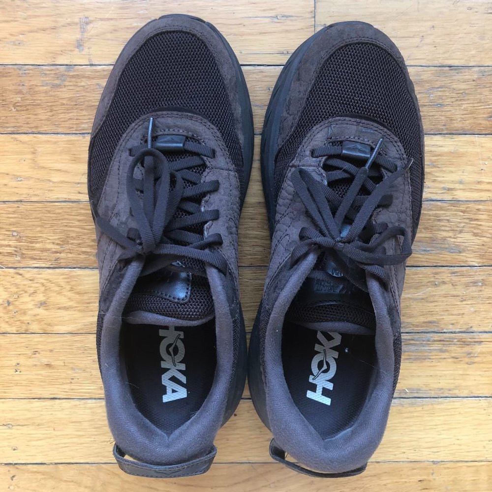 HOKA ONE Bondi L brown sneakers men 9.5 women 10.5